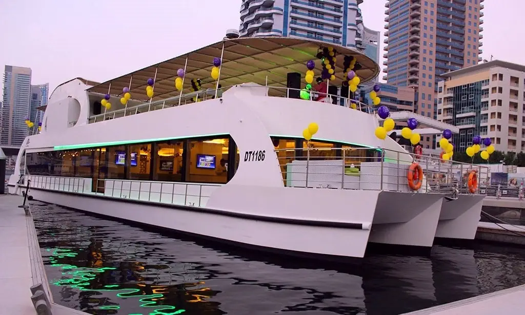 Upper Deck Dinner Glass Marina Cruise Dubai 1